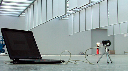 Deckenspiegel geöffnet
